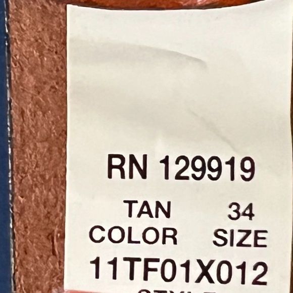 NWT NORDSTROM Brown Leather Belt with Silver Buckle (34/85) - Picture 4 of 6